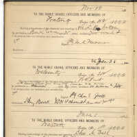          Odd Fellows membership record: I.O.O.F. Propositions. Hoboken Lodge, 1921-1938. picture number 12
   