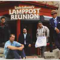 Announcement card: Lamppost Reunion. A Play by Louis LaRusso II, ArcLight Theatre, New York City, Nov. 2008.