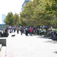 Digital color image of the 2004 Hoboken Pet Parade, along the Hoboken Waterfront, Sunday, September 26, 2004.