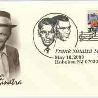 First day cover issued for the dedication of Frank Sinatra Station, Hoboken Post Office, 89 River St., Hoboken, NJ 07030, May 16, 2003.