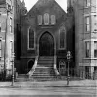 B+W photo of Temple Adath Emuno, Garden St. between 6th & 7th Sts., ca. 1910-1920.