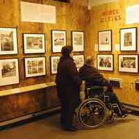 Digital images, 4, of visitors to exhibition, From Another Time: Hoboken in the 1970s, HHM, Jan. 30, 2007.
