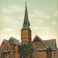 Postcard: Grace M. E. Church, Jersey City, NJ