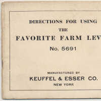          Manual: Directions for Using the Favorite Farm Level, No. 5691. Issued by K&E, N.Y. (Hoboken), copyright 1924. picture number 13
   