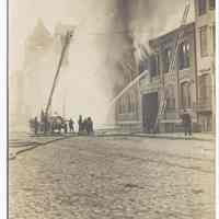 Postcard: [Fire] Sept. 10 - 1908. City Straw Works, Hoboken, N.J. Circa 1908; unposted.