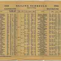          full inside, 1924 sailing schedule
   