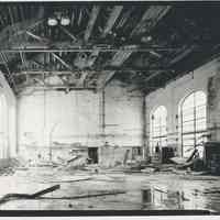 B+W photo of buildings, interiors and exteriors, of the Bethlehem Steel Shipyard, Hoboken Division, no date (ca 1990.)