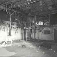 Digital image of B+W photo of former Maxwell House Coffee plant interior, Extraction Building, penthouse, Hoboken, 2003.