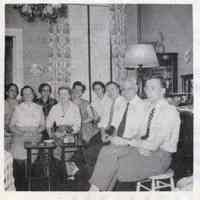          detail photo left bottom: Club members inside 1217 Garden St.
   