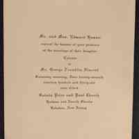          Wedding Invitation to Anita Heimbruch, from the Hunter family,1963 picture number 3
   