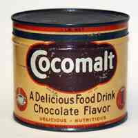 Can: Cocomalt. Malted Food Drink. 1 Lb. Made by R.B. Davis Co., Hoboken. N.d., ca. 1928-1930.