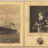 Menu from S.S. Ryndam, Holland-America Line, 1901.