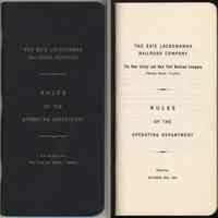 Manual: Erie Lackawanna R.R.; N.J. & N.Y. R.R. Rules of the Operating Dept. Eff. Oct. 25, 1964.