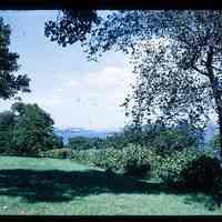 Color slide of a view from Stevens campus.