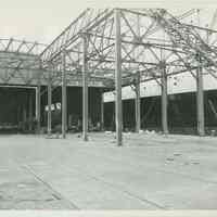          B+W photo of the reconstruction and extension of Pier 15 at the Bethlehem Steel Shipyard, Hoboken Division, July 19,1957. picture number 1
   