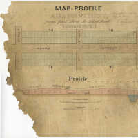          Map and Profile of Adams Street from First Street to Third Street, Hoboken, (1867). picture number 2
   