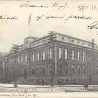 Postcard: City Hall, Hoboken, NJ