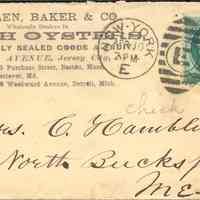          Postal Envelope: Hamblen, Baker & Co., Jersey City, NJ picture number 1
   