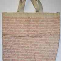 Tote bag with Lipton [Tea] logo silkscreened on it. Hoboken, no date, circa 1962