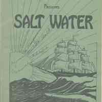 Program for the play, "Salt Water," presented by the June Class of 1933, A.J. Demarest High School, Hoboken, May 19, 20, 1933.