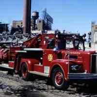          Color slides, 4, of Hoboken Fire Department fire trucks, 1975-1982. picture number 1
   