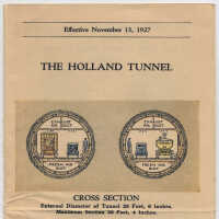          Brochure: The Holland Tunnel. Effective Nov. 13, 1927. Toll Rates. Traffic Regulations. Description of Tunnel. picture number 12
   