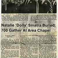 Newspaper clipping: Natalie 