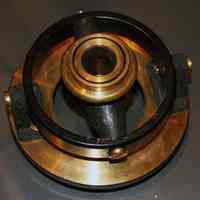          gimbal mount view 2: hole at center for pin on theodolite
   