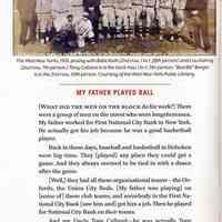          pg 4 My Father Played Ball
   