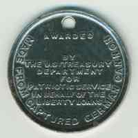          obverse: Made from Captured German Cannon
   