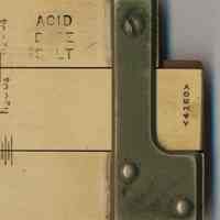          detail front slide, right end: product number
   