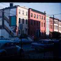 Color slide of a street and buildings.