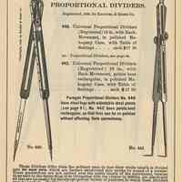         detail of pg 65, 35th edition, 1915: Universal Proportional Dividers
   