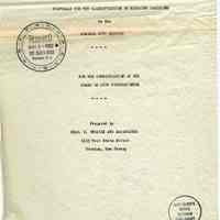 Proposed Classification Plan for the Hoboken City Service. By Charles P. Messick & Associates, Trenton, N.J. Dec. 31,1952.
