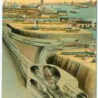          Digital image of Hudson & Manhattan R.R. postcard titled: Hudson and Manhattan Tube, New York City. No date, ca. 1910. picture number 1
   