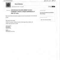          Memo, City of Hoboken: HURRICANE SANDY CHRONOLOGY & SEQUENCE OF EVENTS; Dec. 3, 2012. picture number 52
   