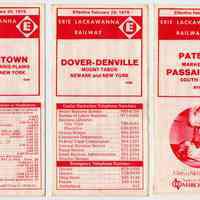 Timetables, 3: Erie Lackawanna Rwy., suburban service to N.Y. via Hoboken, eff. Feb. 29, 1976.