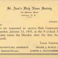 B+W Postcard: St. Ann