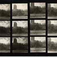 B+W negative contact sheet of images of Hoboken taken by John Conn. no date, [1976].