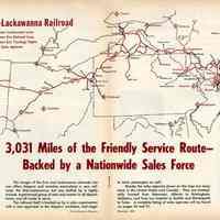          pp 16-17 Erie-Lackawanna Railroad system route map Nov. 1960
   