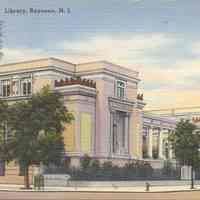 Postcard: Public Library, Bayonne, NJ