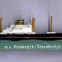 Model of M.S. Kinderdyk/Kloosterdyk of Holland-America Line