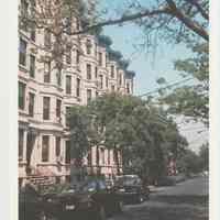 Gallagher Postcard: #16. Sandstone Rowhouses on 11th & Park Ave. Photo by Brian Gallagher.