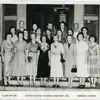 B+W group photo: Class of 1951. United States Testing Co., Inc. Summer Course. (Hoboken, 1951.)