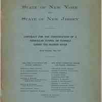 Contract for Construction of Vehicular [Holland] Tunnel or Tunnels Under the Hudson River. Dec. 1919.