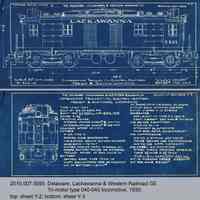 Diagrams: D.L. & W. Railroad, General Electric Tri-motor type 4-04 locomotive, 1930.