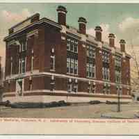 Postcard: Morton Memorial, Hoboken, N.J. Laboratory of Chemistry, Stevens Institute of Technology. Postmarked August 16, 1908.