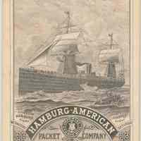 Booklet of souvenir views of the Hamburg-American Packet Company, New York, no date, ca. 1890.