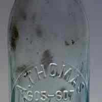 Bottle: A. Thomas, 605-607 Monroe St., Hoboken, N.J. No date, circa 1910-1920.