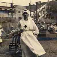 Digital image of photo of Marie Durstewitz in a nurse